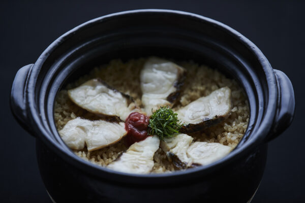 梅肉と大葉の鯛ご飯