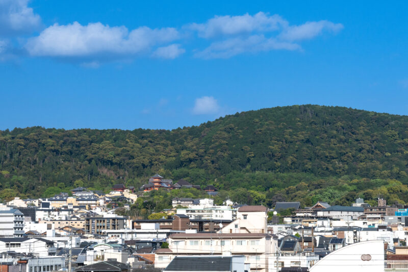 ホテルから望む清水寺